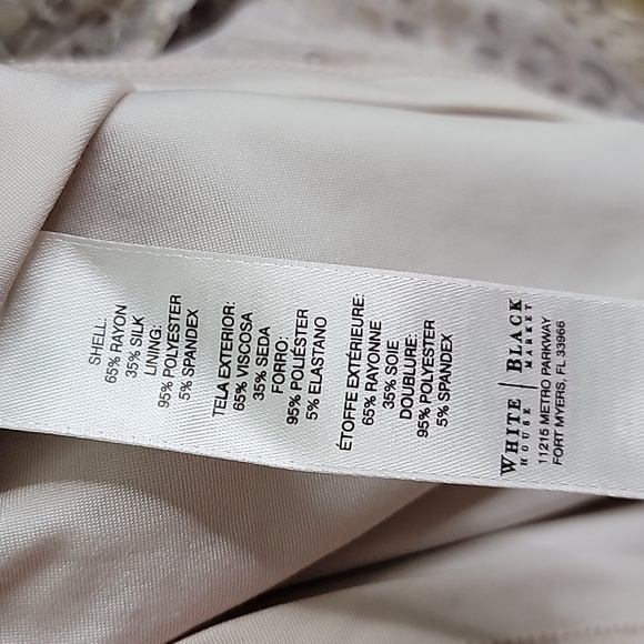 WHBM  Beige Tan Tiered One Shoulder Top - Picture 8 of 8